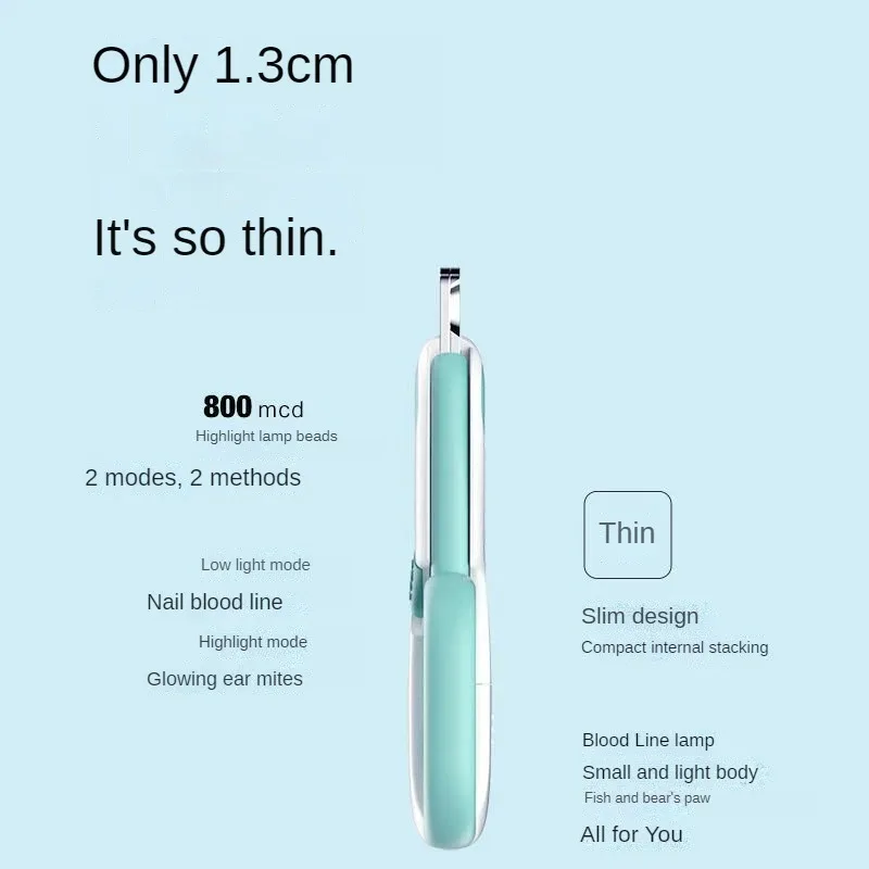 Professional Cat Nail Clipper Cat Cutter Scissors with Light Pet Nail Clipper for Dog Grooming Claw Scissors Pet Products
