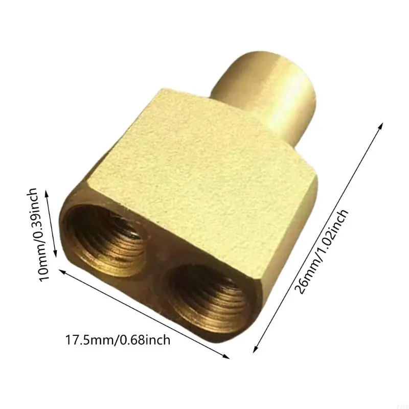 Gas Cylinder Tube Double Head Connecting Adapter Flat Gas Tanks Metal Pipe Connection Joint Tanks Hose Splitter