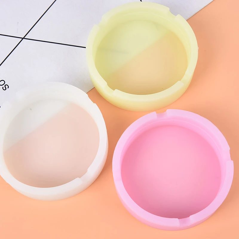 Creative Round Luminous Luminous Silicone Soft Ashtray Smoking Cigarette Cigar Weed Accessories Home Desk Accessories Ashtray cigarettes ashtray silicone ashtray