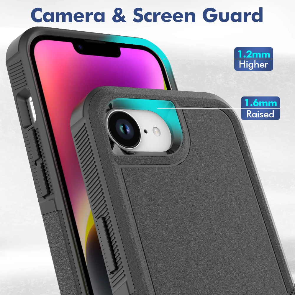 Shockproof Dual Layer Hybrid Phone Case - Durable Hard Cover