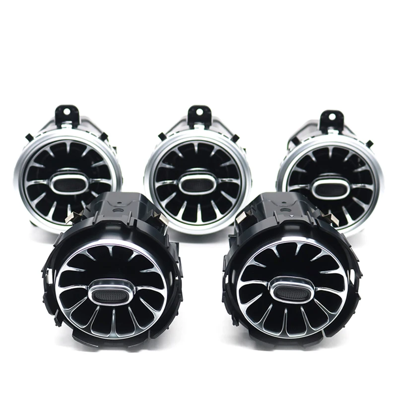 차량용 LED 에어컨 배출구 터빈 에어 벤트, 메르세데스 벤츠 B GLB GLA 클래스 H247 X247 W247 용, 64 색