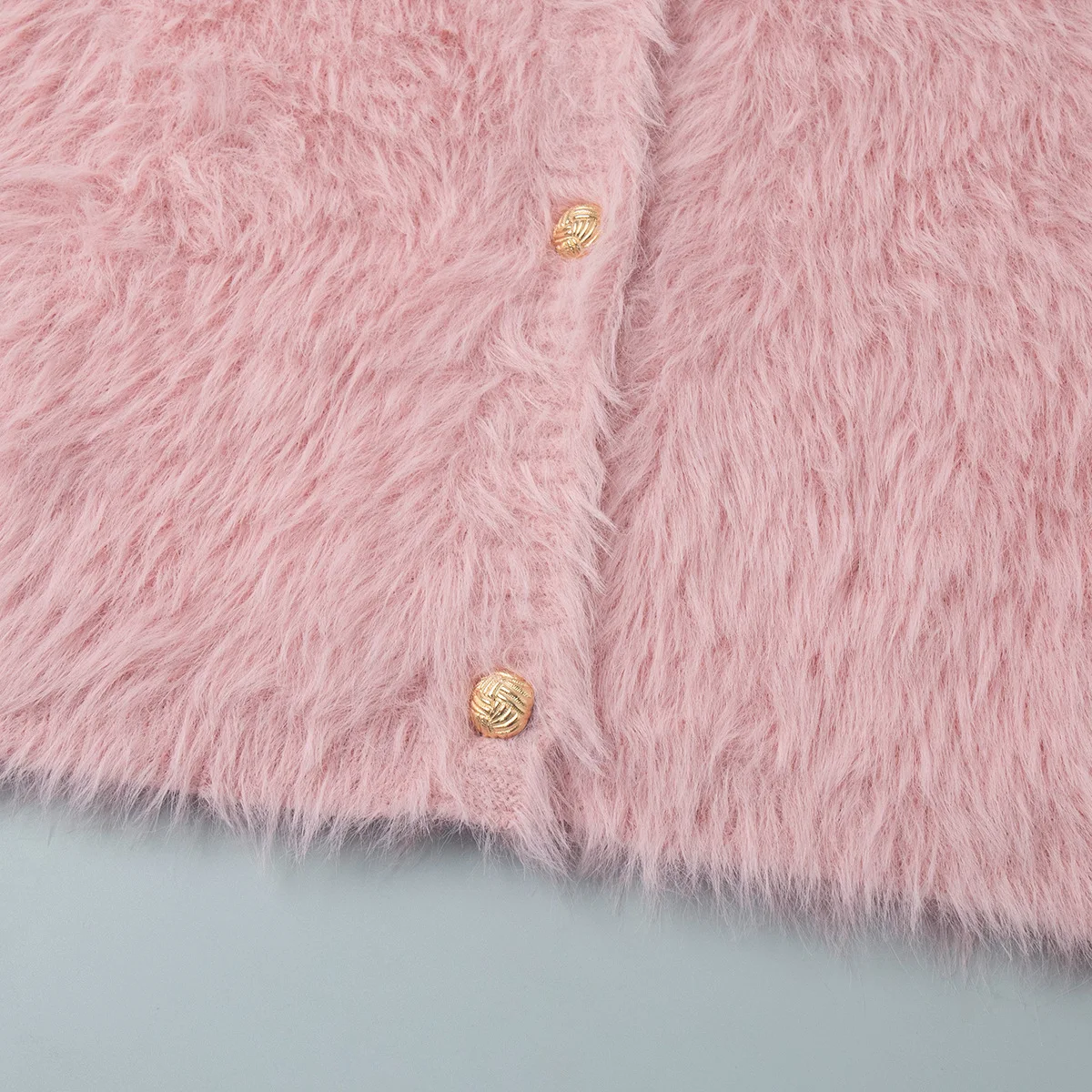 Tuularose Damen Herbst-Winter-Pullover, Neuer Einfarbiger Plüsch-Patchwork-Cardigan, Modischer Pendler-Streetwear, Warme Lässige Damen-Oberbekleidung – Detail 18