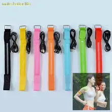  Outdoor Sports Armband LED Light USB Rechargeable Belt Arm Leg Warning Wristband 