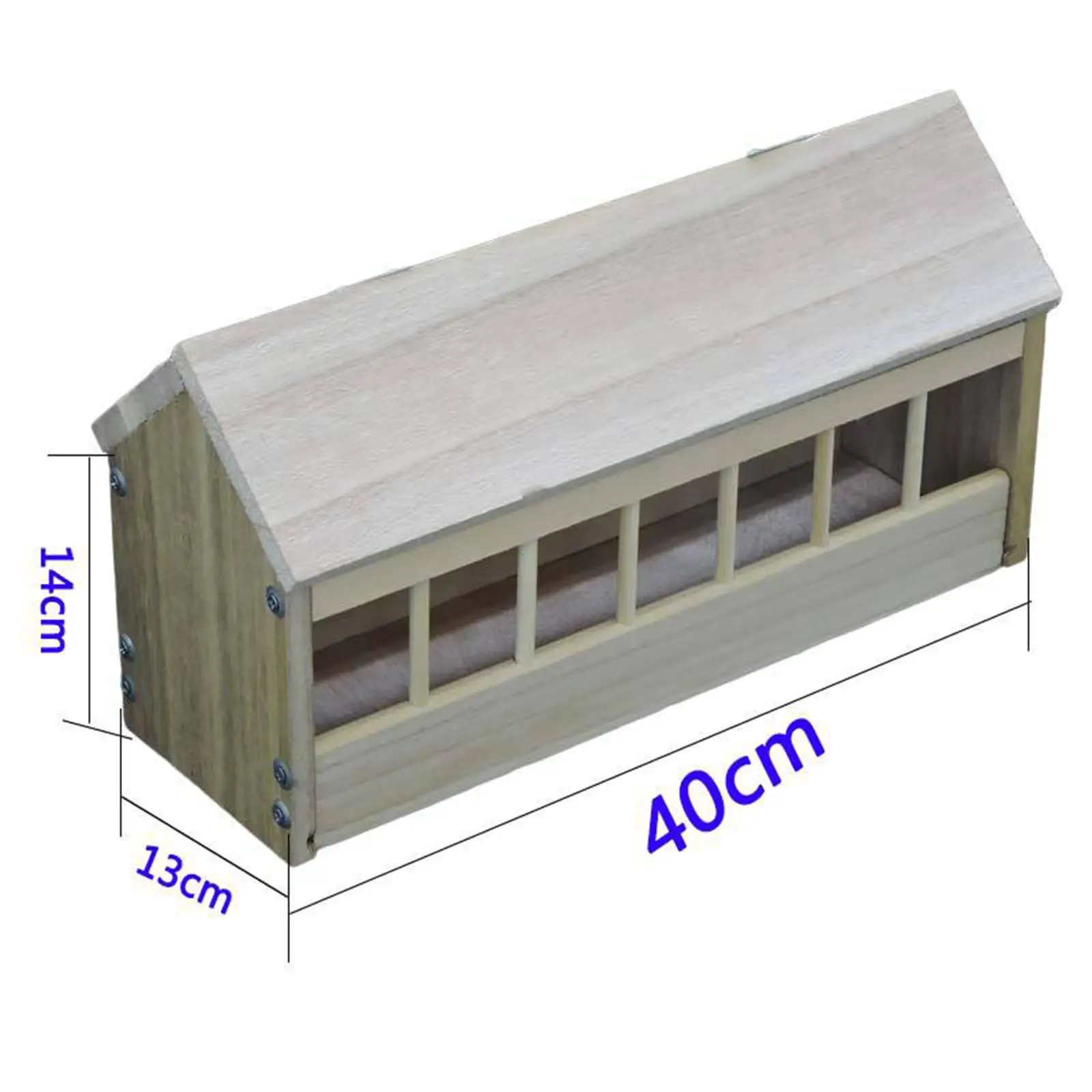 Pigeon Feeder Wood Birds Supplies Poultry Trough Dish Poultry Food Dispenser for Pigeons Birds Ducklings Garden