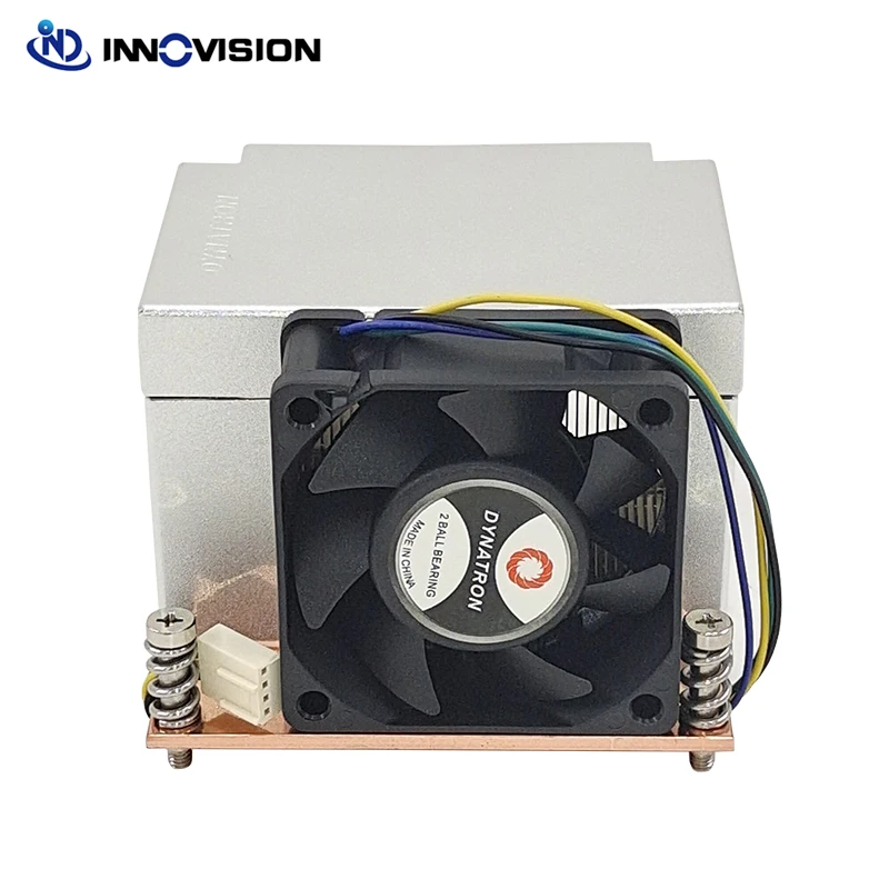 Dynatron r5 2u Ativo Lga2011 2066 Quadrado Cpu Cooler com Tubo de Aquecimento de Cobre 60x60x25 mm Side-ventilador de Sopro com Função Pwm - Imagem 2