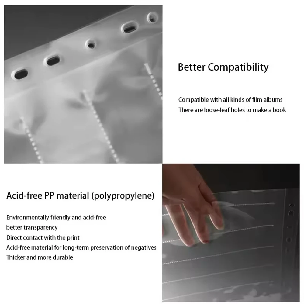 120 Feuilles De Stockage D'archives 6X9 Diapositives Négatives à Film