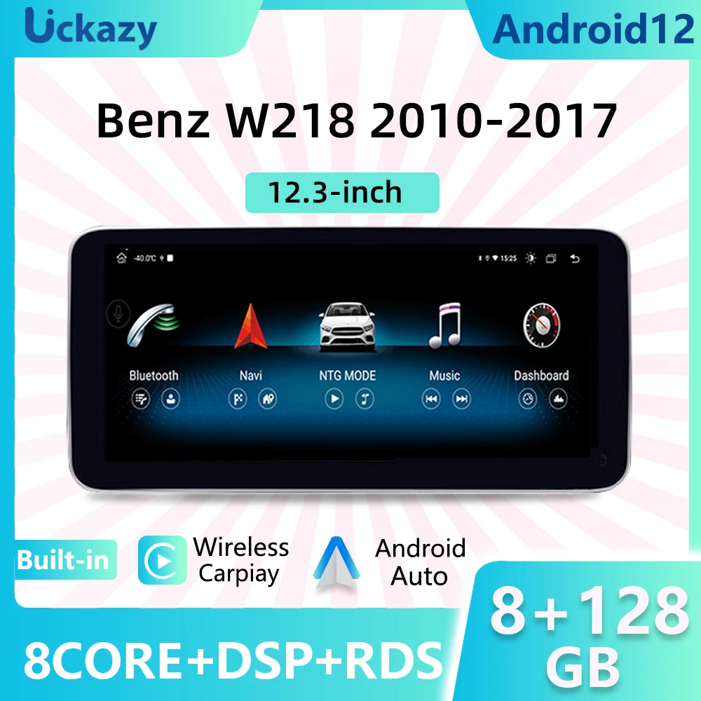 

Автомагнитола 12,3 дюймов, Android 12, автомобильный аудиоэкран для Mercedes Benz CLS-Class W218 2010-2018, навигация, мультимедиа, 4G, Wi-Fi, стерео