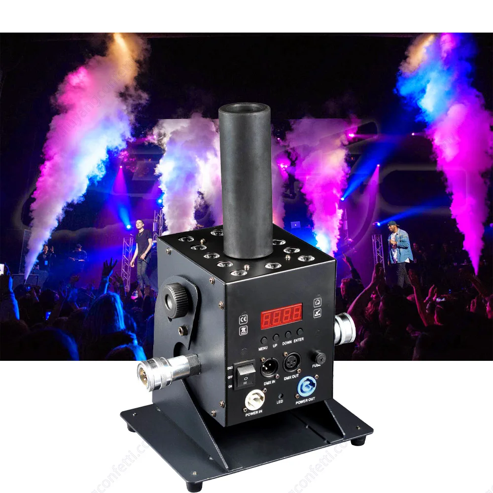 Dmx Stage Special Effects 12*3w Rgb 3in1 Co2 Jet Machine Dmx512 Led Smoke Fog Wedding Event Party Light Dj Disco Nightclub FX