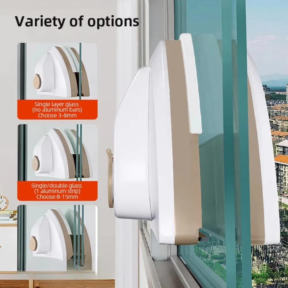 Double Sided Magnetic Window Cleaner Adjustable Magnetic Double Window Glass Wiper Glider Washing Brush Equipment Cleaning Brush