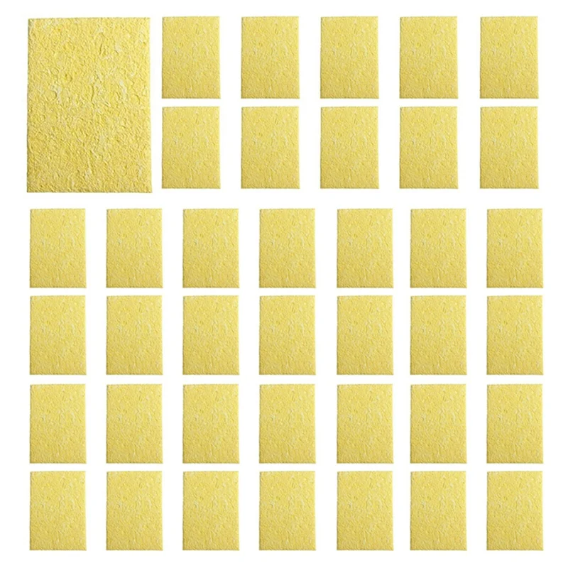 

200Pcs Soldering Iron Solder Tip Welding Cleaning Sponge Soldering Iron Sponge Pad Replacement Sponges Cleaning Pads