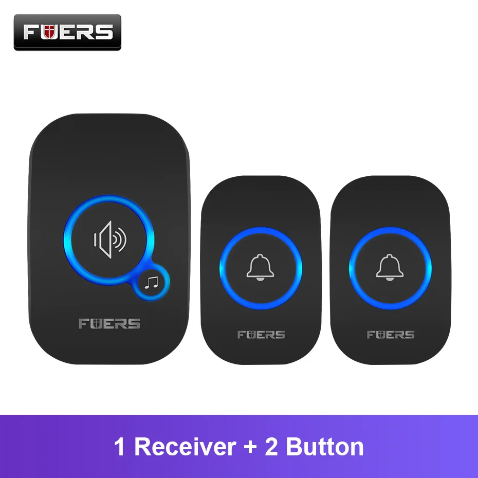 Fuers Intelligent Wireless Waterproof Doorbell Kit