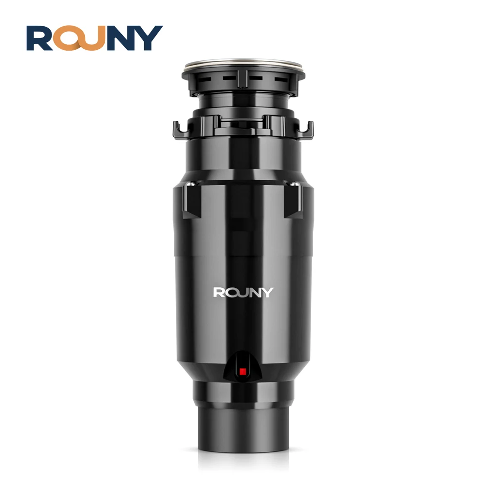 Élimination des déchets à alimentation continue avec réduction sonore, système de broyage des déchets alimentaires en acier inoxydable 1/2 HP, cordon d'alimentation inclus