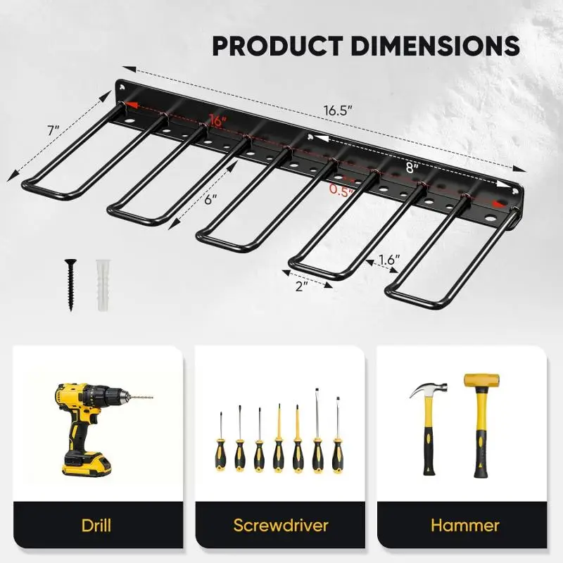 Power Tool Storage Rack Electric Drill Screwdriver Tool Shelf Workshop Garage Heavy Duty Wall Mounted Holder tool Organizer rack 2