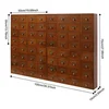 64 Drawer Storage Cabinet Pine Wood Tabletop Organizer Box for Home Office Craft Supplies Organization
