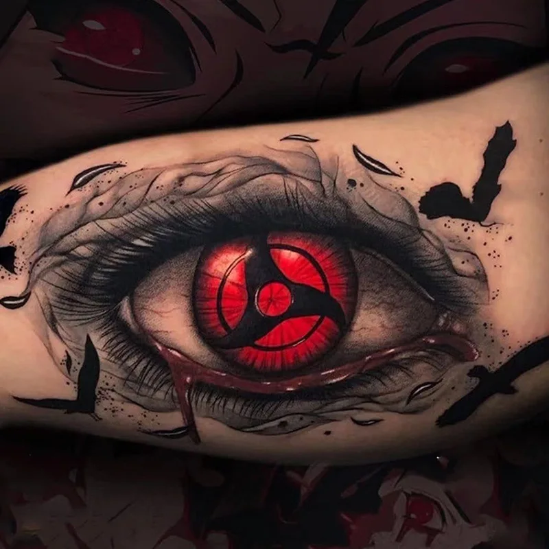 itachi sharingan tattoo