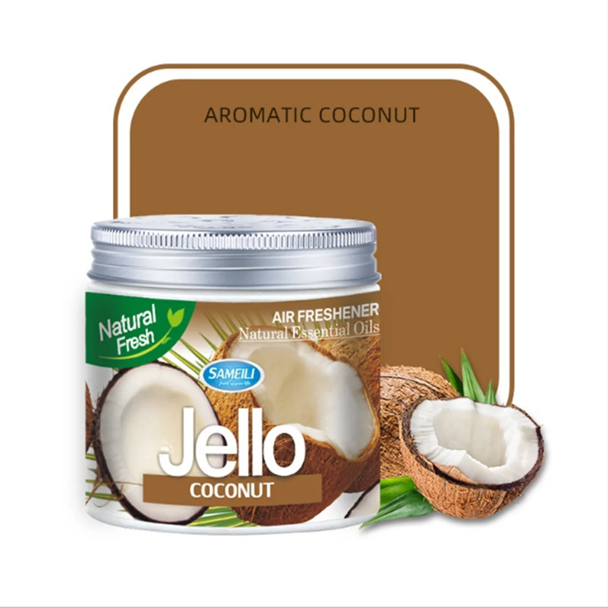 Car 220g Jello Perfume Air Freshener Car Balm Deodorizing Long-Lasting Fragrance Scent Aromatherapy COCONUT