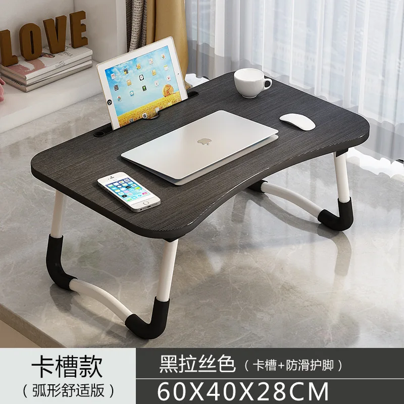 Laptop Bed Table Foldable Lap Table with Cup Holder Drawer Tablet Stand Laptop Bed Tray Portable Lap Foldable Legs