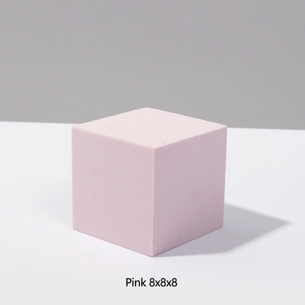 White Geometric Foam Photography Props - Three-Dimensional Cube Backdrop