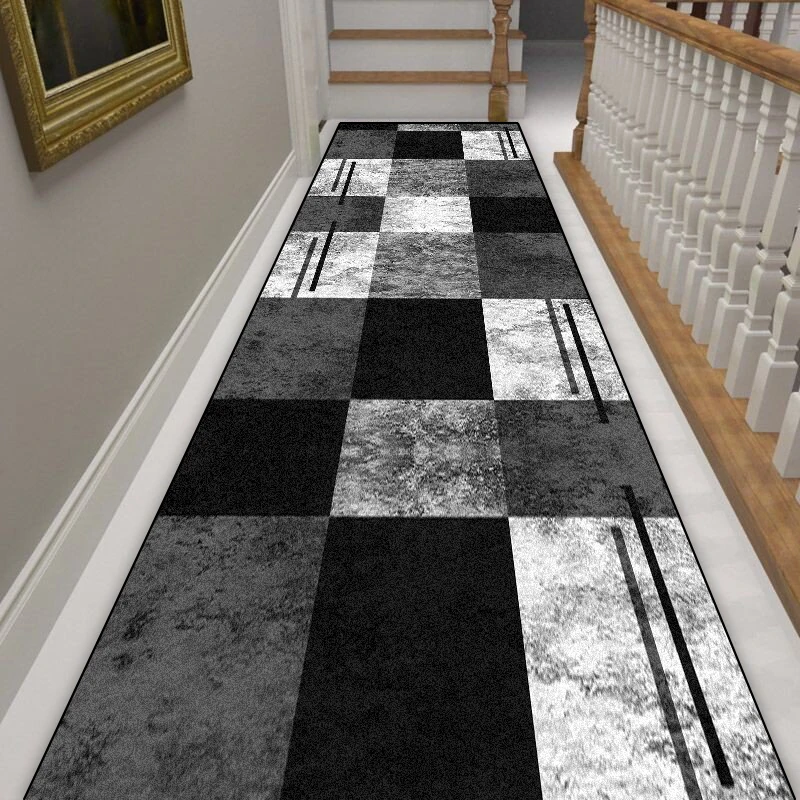 Tappeto Corridore Lungo Antiscivolo Grigio – Passatoia Lavabile Per Corridoio Ingresso Cucina, Dimensioni Personalizzabili (70x600cm)