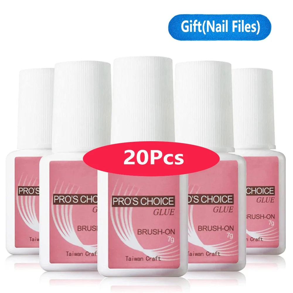 20Pcs Super Strong Nail Glue for Acrylic Press On Nail Professional