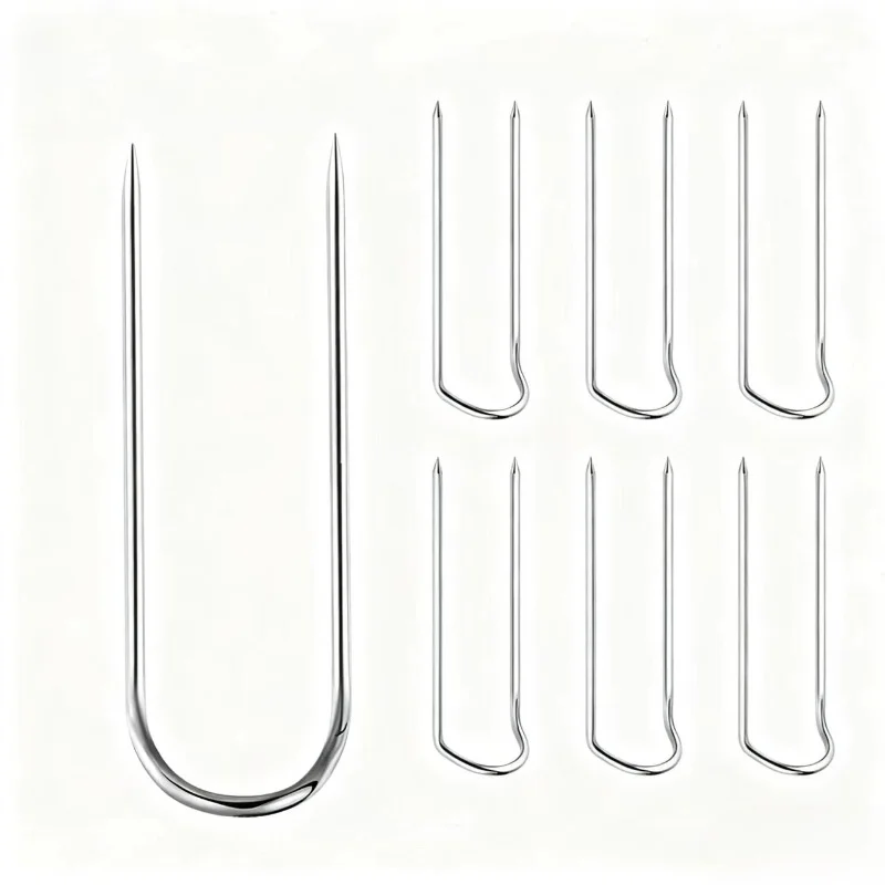 101개 U형 고정핀, 견고한 금속, 홈 데코, DIY 공예 및 소형 물품 고정용