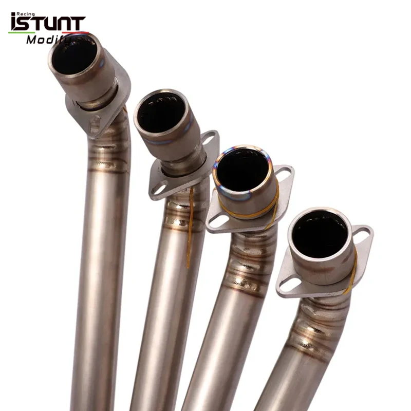For Honda CB650F CB650R CBR650 CBR650F 2014-2022 Motorcycle Exhaust System Front Mid Link Pipe Escape Moto Carbon Fiber Muffler - Image 3
