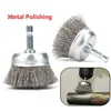 50/65mm Steel Wire Wheel Brush Rotary Tool 2 InchFor Drill Tools Metal Rust Removal Polishing Drill Brushes 1
