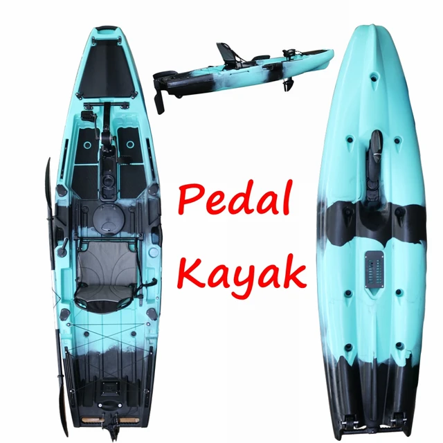 Hot Sell 10 FT Single Pedal Kayak,Sit on Top Foot Pedal Drive Kayak,Stable  and Big Space Fishing Kayaks Pick Up At The Port - AliExpress