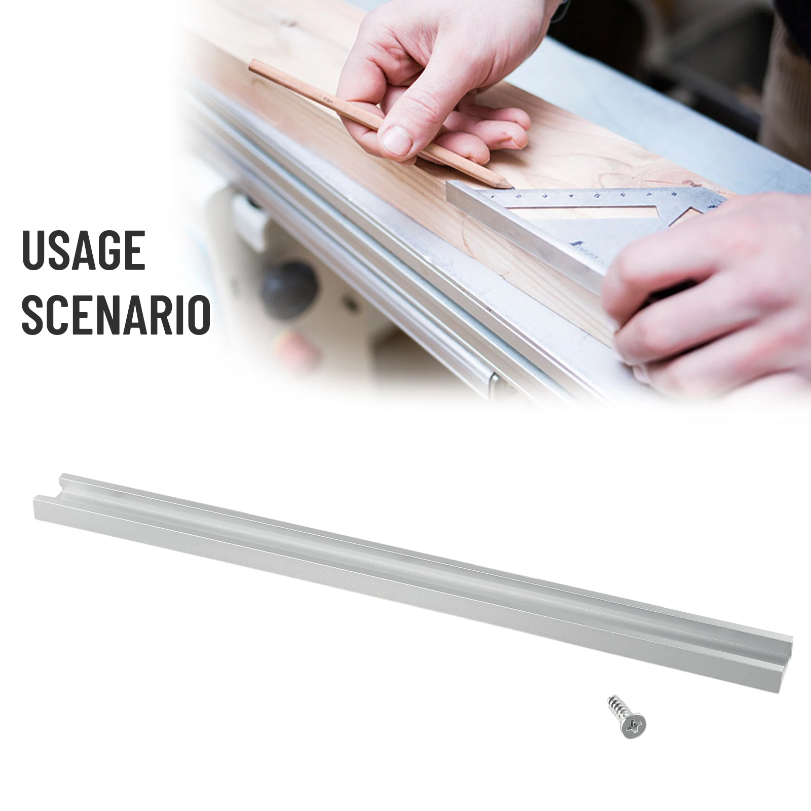 

T-slot T-track Miter Track Jig Fixture Slot For Table Saw Router Table Bandsaws DIY Woodworking Tool 300-600mm Type-30