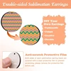 Unfinished Heat Transfer Earrings Sublimation Blanks Earrings with Ear Hooks 3