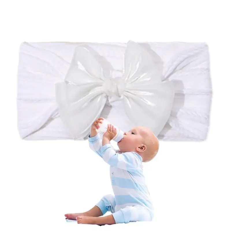Baby Girls Bows Headbands High-Elastic Cute Bows Head Wrap Super Stretchy Soft Baby Headbands Soft Hairbands With For Girls