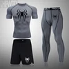Men's Superhero Running Set Bodybuilding Sport T-Shirt Quick Dry Short Sleeve Compression Gym Suit Men Fitness Tight Rashgard 4