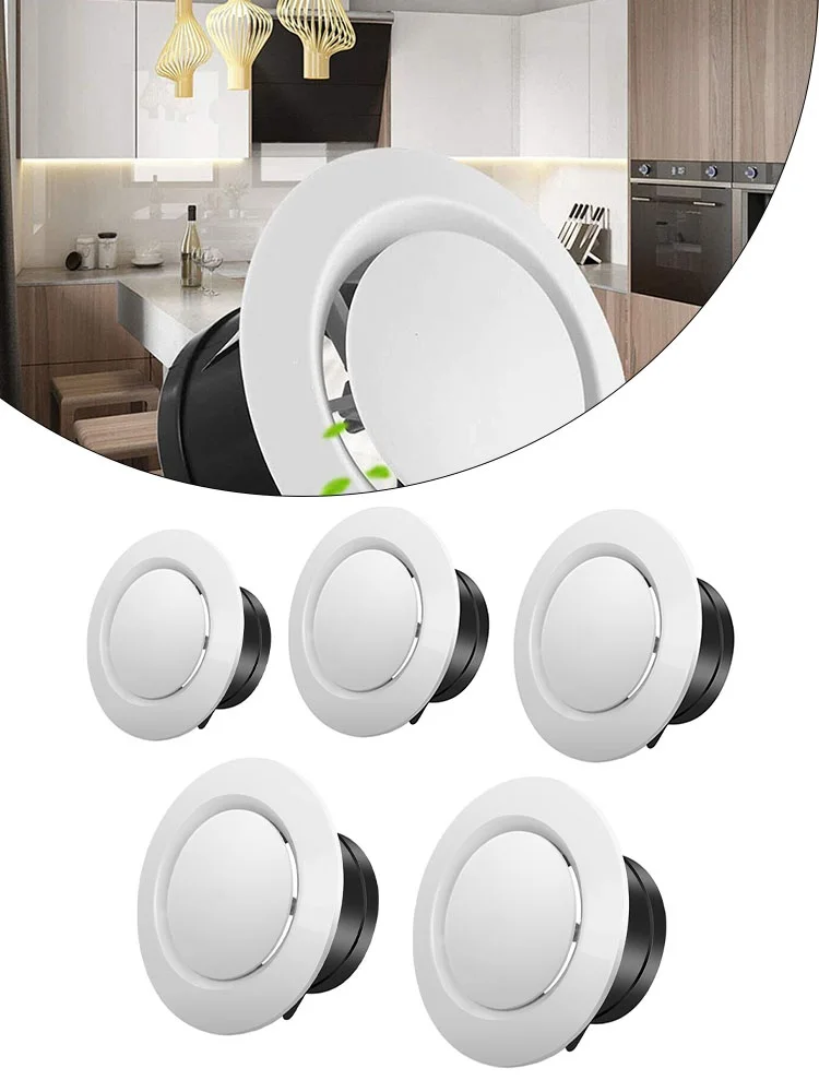 ABS Tuyere Ceiling Air Supply Mountable HOT AIR Vent Grille Cover Easy Diffuser Adjustable Air Volume Exhaust Hood 1pc