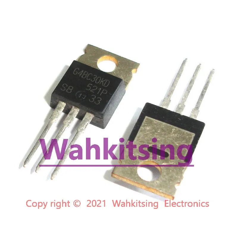 

50 PCS IRG4BC30KD TO-220 G4BC30KD Insulated Gate Bipolar Transistor With Ultrafast Soft Recovery Diodes