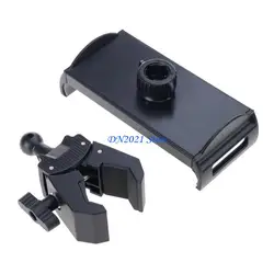 Universal Adjustable Phone Mount with Rubber Protection for Multiple Surfaces and Office Use
