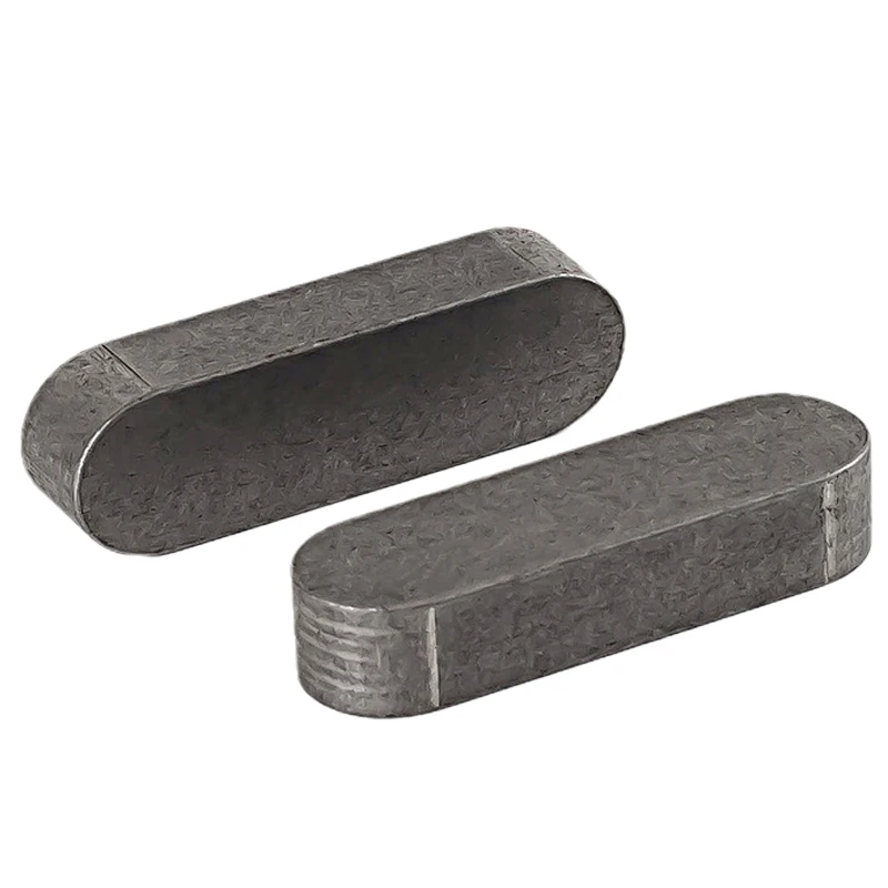 M7 탄소강 A 유형 플랫 키 다웰 드라이브 샤프트 평행 라운드 엔드 헤드 키