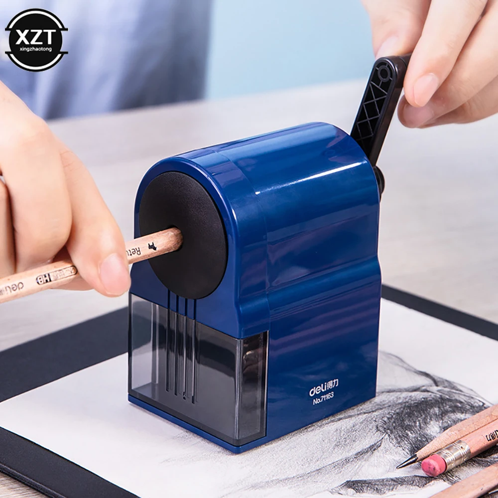 1PcsDeliRotaryPencilSharpenerPencilCutterOfficeSchoolSharpenerKnifeSmoothSharpening