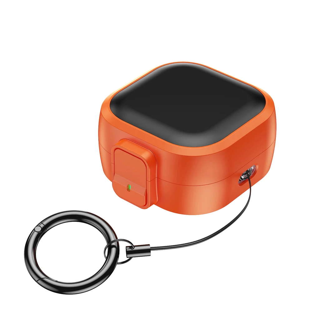 Secure Lock Earphone Case with Keychain for Enhanced Earbud Protection