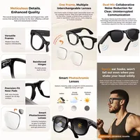 2026 New 3600mAh Large Battery Smart Glasses 8MP HD Camera Video Recording AI Photo Recognition Translation Voice Sunglasses Men - Image 4