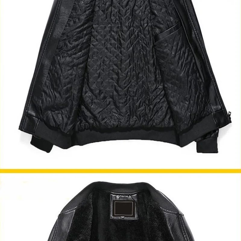 Autumn Winter KPOP Fashion Style Harajuku Slim Fit Tops Casual All Match Leather Jacket Pockets Zipper Long Sleeve Outerwear