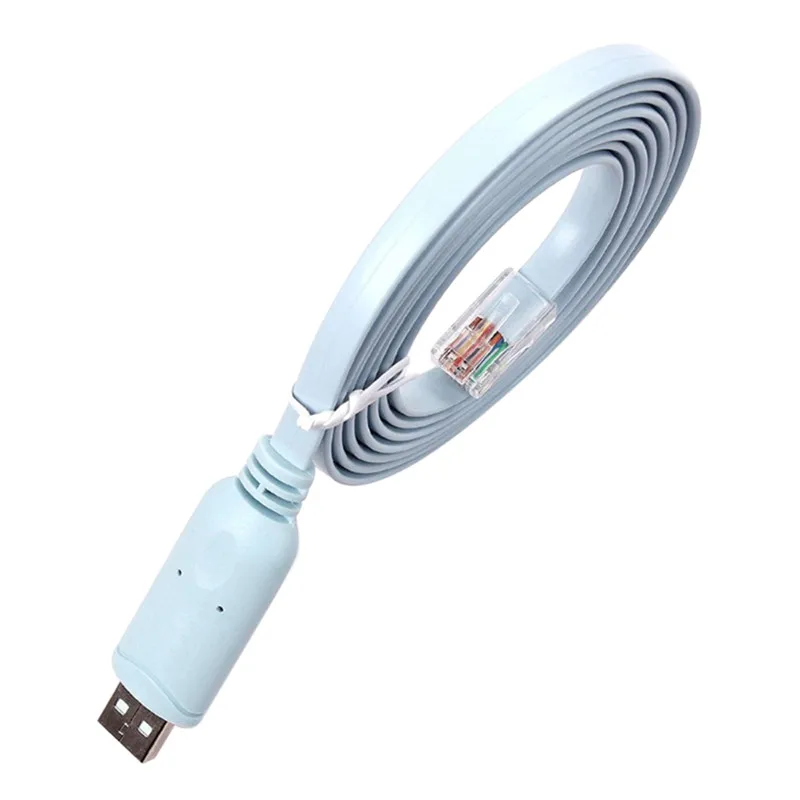 1pc 1.8M USB To RJ45 USB To RS232 Serial RJ45 CAT5 Console Adapter Cable Cord For Cisco Routers