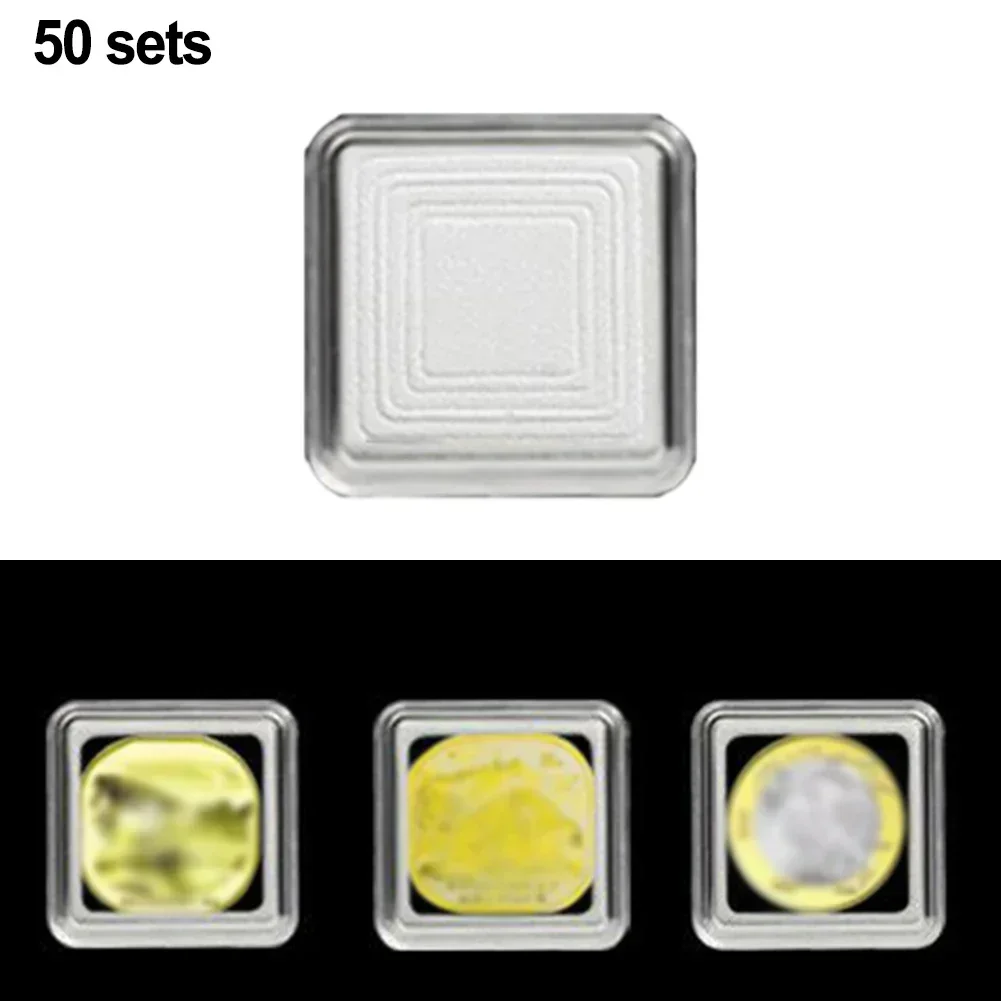 Square Clear Plastic Acrylic Protector Containers Case For Token Board Game Holder Boxes Cards Collection 17/20/25/27/30mm 5