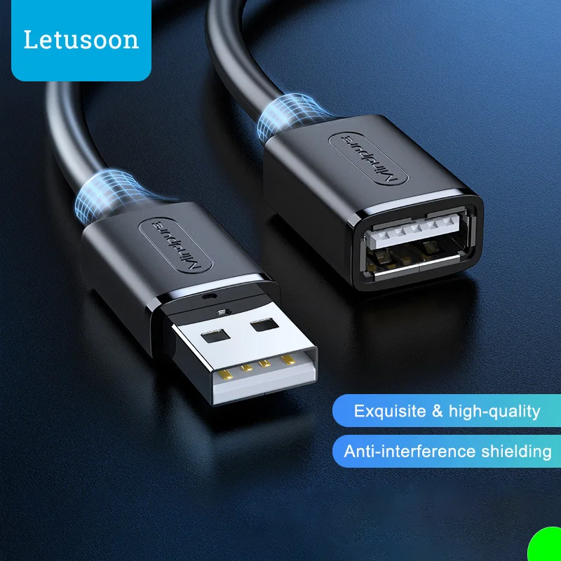 High-Speed USB Extension Cable - Male to Female, Multiple Lengths Available