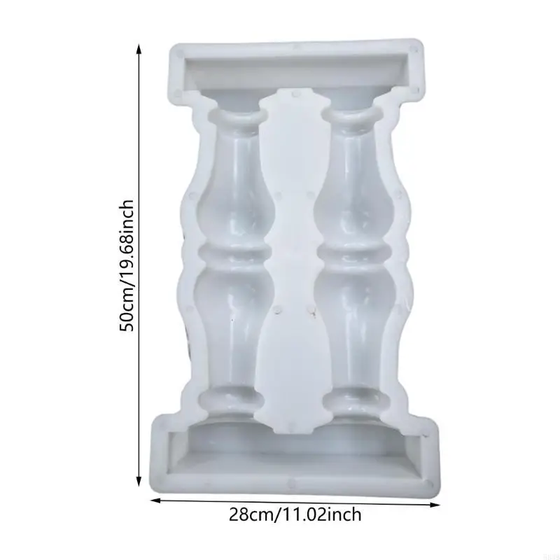 583B Roman Column Mould Double Vase Fence Mould for Stylish Outdoor Embellishments