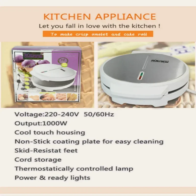 egg roll machine ice cream reel machine ice cream breakfast children home commercial egg waffle maker waffle maker egg roll maker
