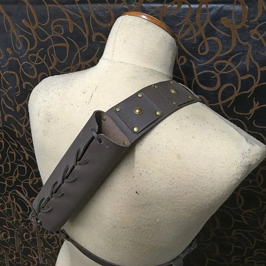 Wide Sword Belt Medieval Steampunk Men Knight Warrior Armor Middle Ages Viking Pirate Cosplay Costume Props Accessory For Adult leather belt