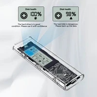 New M.2 NVME/NGFF SSD Case Dual Protocol External M.2 Adapter USB Intelligent Digital Health Detection USB 3.2 Hard Drive Case