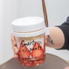 Overnight Oats Jars with Lid and Spoon Cereal Milk Fruit Salad Storage Container 12 Oz Glass Meal Prep Container 1