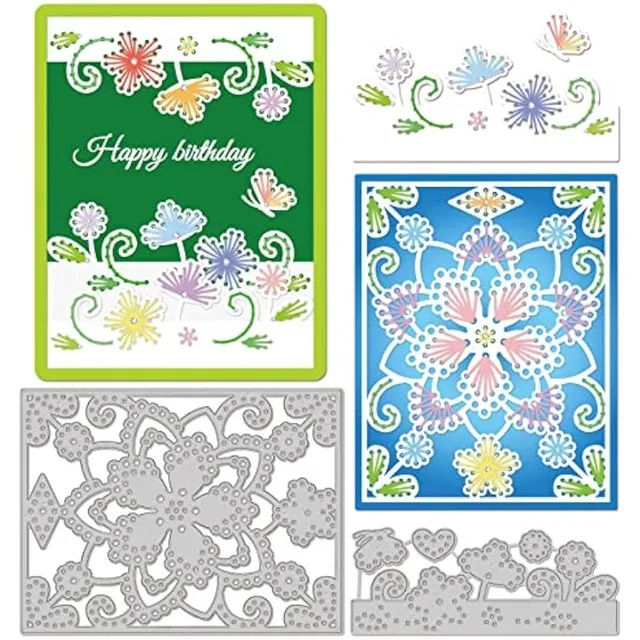 Stitched Petal Frame Embossing Template: Unleash Your Creative Potential