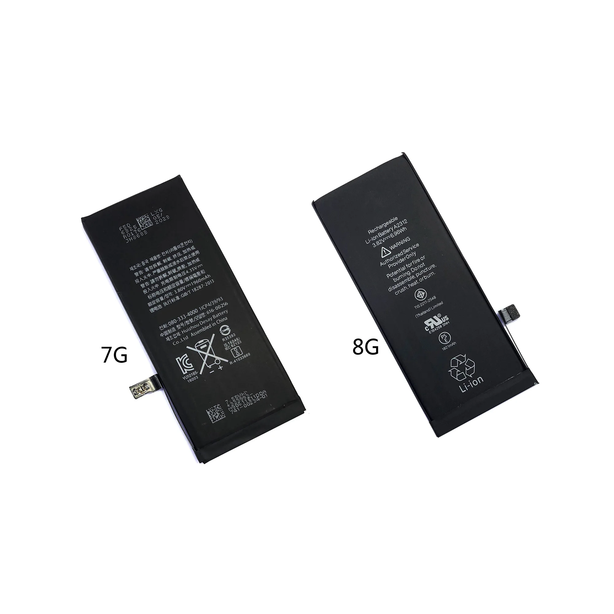 

For iPhone 7 8 Phone Battery 7Plus 8Plus replacement battery 7 Bateria High Capacity 0 Cycles Mobile Phone Battery Polymer